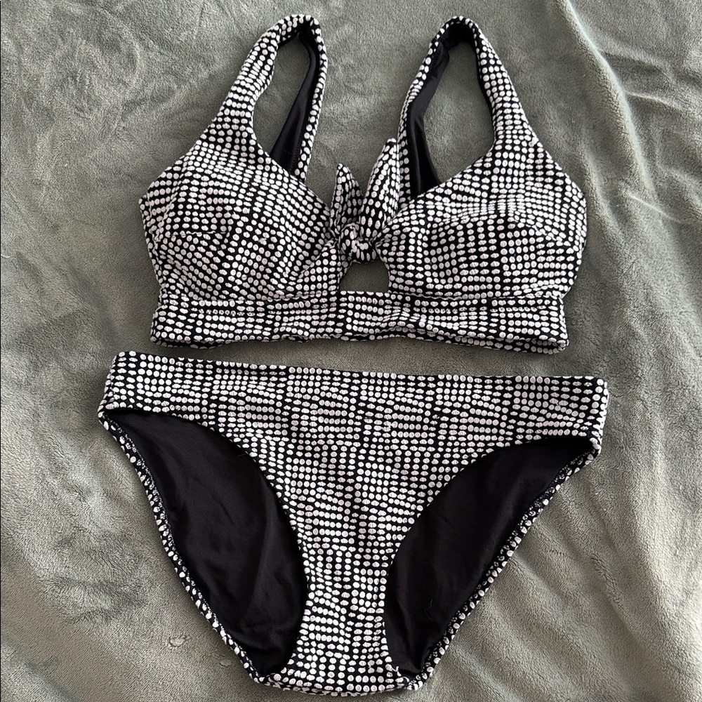 American Eagle Polka Dot Bikini Size L